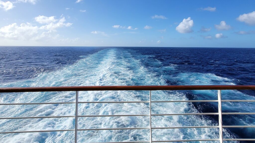 cruise ship wake