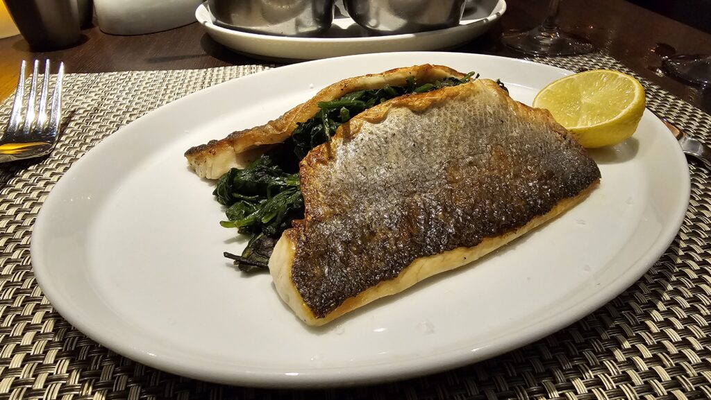 fish at luxury restaurant