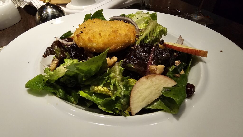 salad at luxury restaurant