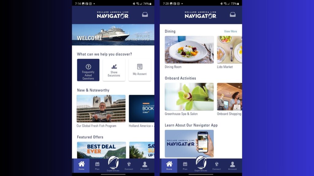 Holland America Cruise App
