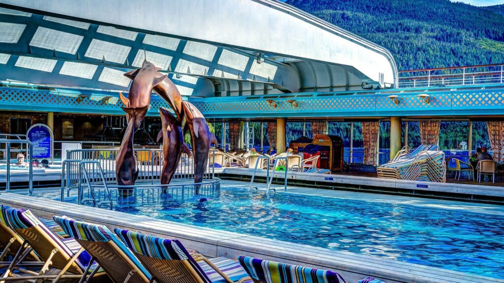 pool deck of cruise ship