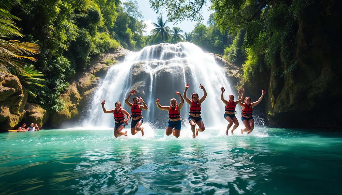 Conquer the Falls: Amber Cove & Taino Bay Damajagua Waterfalls Adventure with Jumps, Slides, and Jungle Thrills