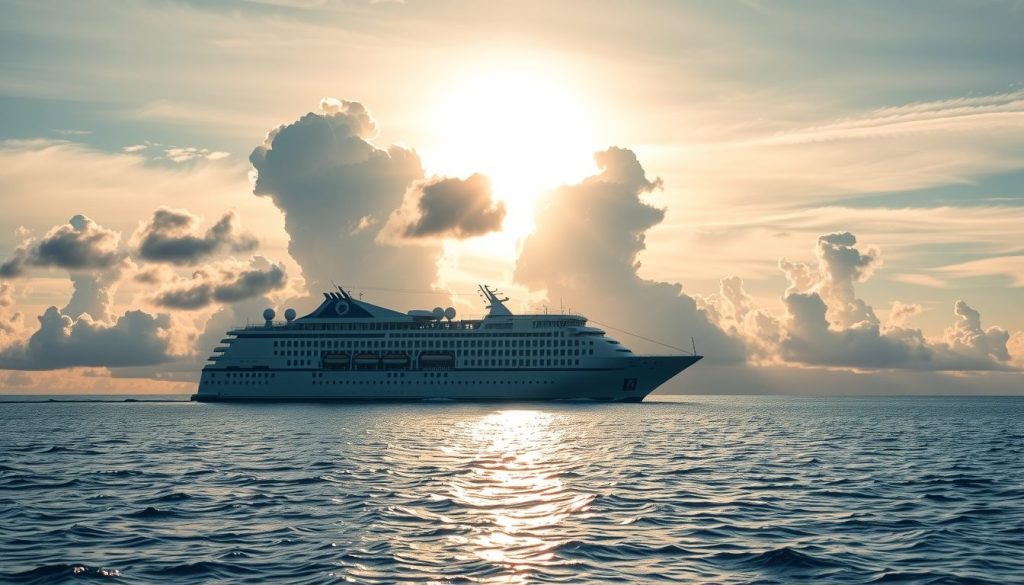 Cruise ship rerouting to avoid hurricanes for passenger safety